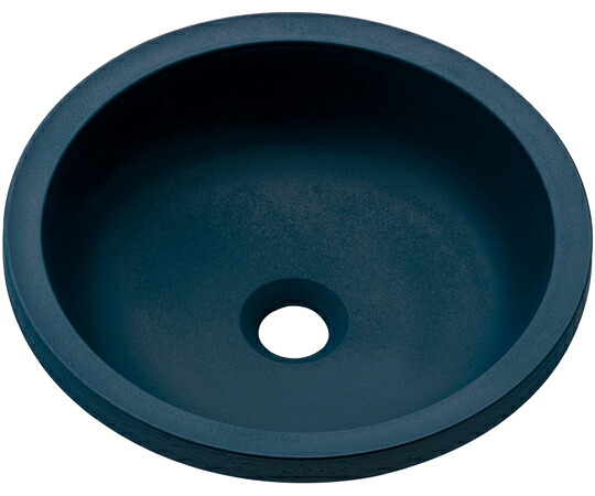 カクダイ 丸型手洗器 留紺 493-270-B 1個