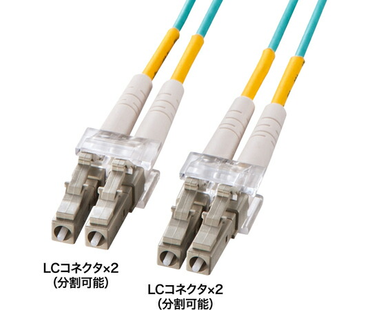 サンワサプライ メガネ型光ファイバケーブル（マルチ50μmOM3、LC×2-LC×2、2m） HKB-OM3LCLC-02N 1本 14,910円