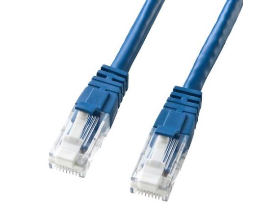 サンワサプライ 60 m ローカルエリアネットワーク有線テレビ（CAT6/つめ折れ押しとどめる/青色） EA764BB-273A 1個 その他-治療機器