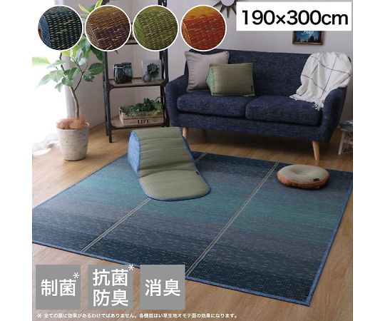 イケヒコ・コーポレーション クリア カーペット い草ラグ オレンジ 190×300cm 1060470204804 1枚