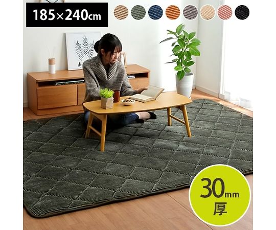 イケヒコ・コーポレーション グランド カーペット キルトボリュームラグ ネイビー 185×240cm 1290970195601 1枚