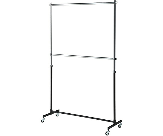 アズワン 重量用2段ハンガーラック ブラック 幅120cmタイプ 61-818-86-2 1台