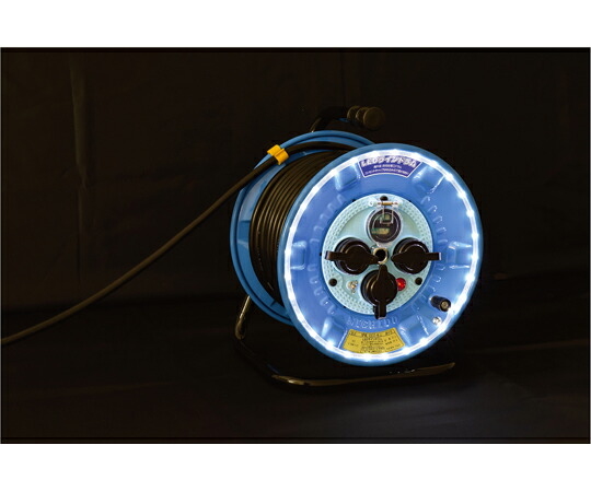 日動工業 コードリール 100V 防雨防塵型 LEDラインドラム白 30m NPWL-EB33-W 1個