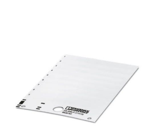 フエニックス・コンタクト ラベル UC-EMLP（17X15） デバイスマーキング 粘着剤 1袋(10個入) 0828793 1袋(10個入)