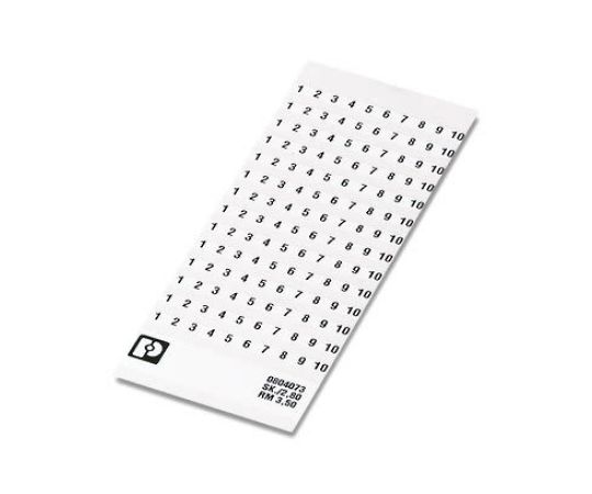 フエニックス・コンタクト 0804073:0061 SK マーカーカード for use with 3.5mm幅端子台 粘着剤 1袋(10個入) 0804073:0061 1袋(10個入)
