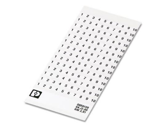フエニックス・コンタクト 0804109：0071 SK マーカーカード for use with 端子台 粘着剤 1袋(10個入) 0804109:0071 1袋(10個入)