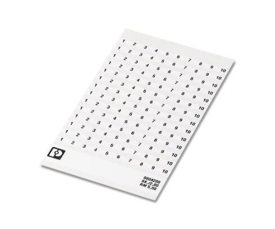 フエニックス・コンタクト 0804280：0031 SK マーカーカード for use with 端子台 粘着剤 1袋(10個入) 0804280:0031 1袋(10個入) 8,646円