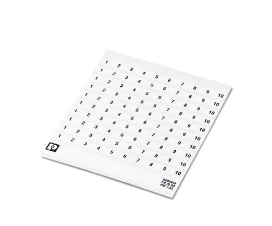 フエニックス・コンタクト 0804468：0031 SK マーカーカード for use with 端子台 粘着剤 1袋(10個入) 0804468:0031 1袋(10個入)
