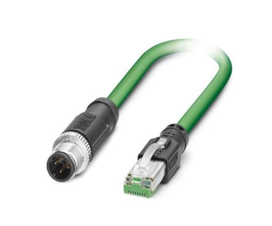 フエニックス・コンタクト イーサネットケーブル  1m  緑  遮蔽物付き添い人 1407499 1個 治療機器-医薬品・コンタクト・介護-その他