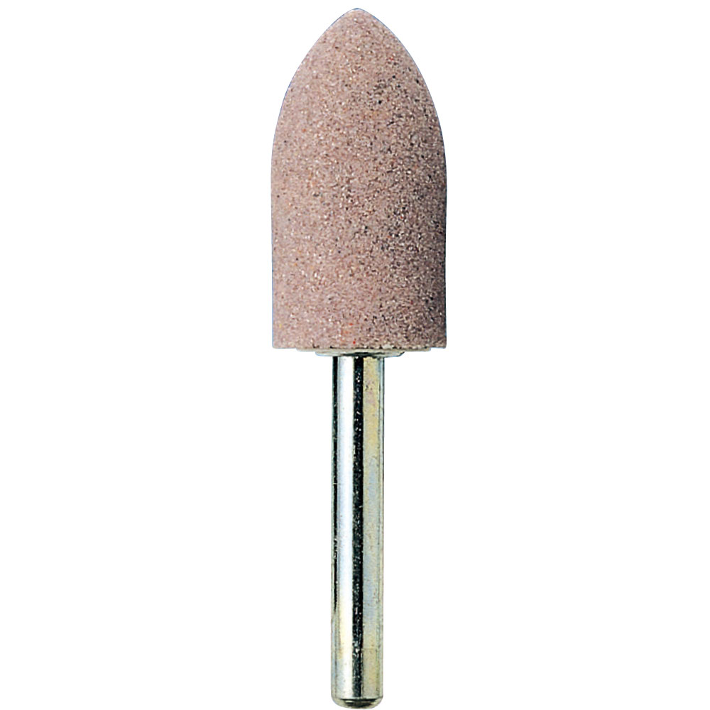 柳瀬 ビトリファイド軸付砥石 PA（ピンク） 砲弾 5×18×3mm #80 1箱(10本入) P518J 1箱(10本入)