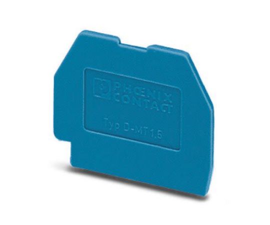 フエニックス・コンタクト DINレール取付用端子アクセサリ エンドカバー D-MT 1.5 BUシリーズ 1袋(50個入) 3025529 1袋(50個入)