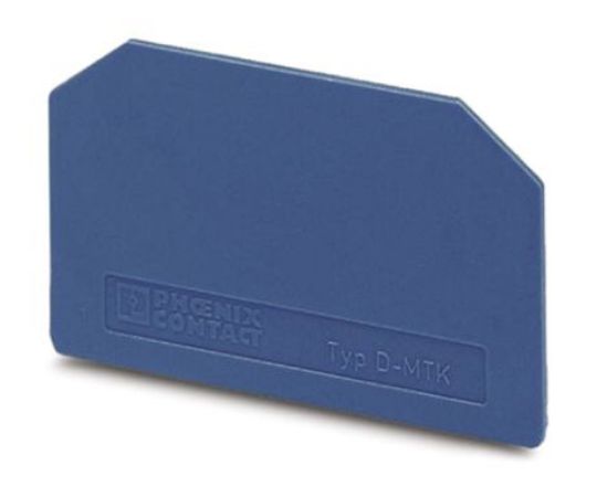 フエニックス・コンタクト DINレール取付用端子アクセサリ エンドカバー D-MTK BUシリーズ 1箱(50個入) 3101090 1箱(50個入)