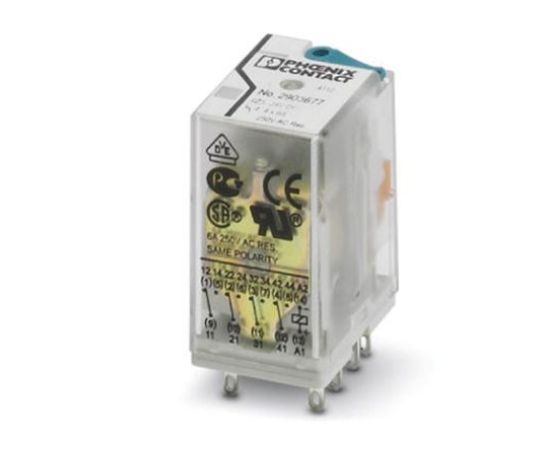 フエニックス・コンタクト パワーリレー 220V dc 4c接点 プラグイン タイプ 1箱(10個入) 2903675 1箱(10個入)