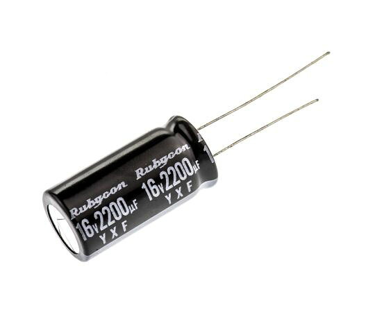 Ruby-con 電解コンデンサ 2200μF 16V dc 1箱（1000個入） 16YXF2200M12.5X25 1箱(1000個入)