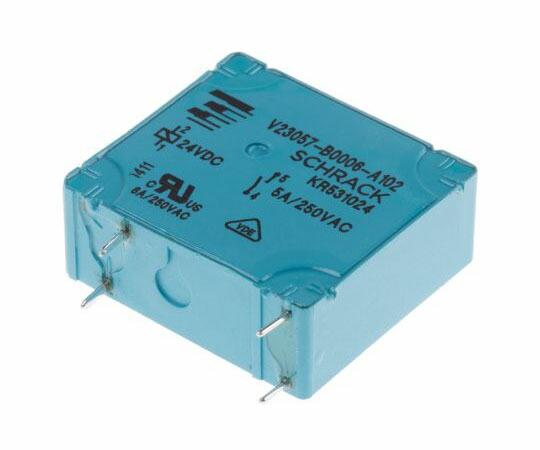 TE Connectivity リレー 24V dc SPST 5 A 基板実装 1箱（20個入） V23057B6A102 1箱(20個入)