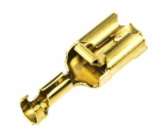 TE　Connectivity ファストン端子 メス Positive Lock .250 Mk I シリーズ メス 6.35 x 0.81mm 18AWG to 14AWG 1袋（500個入） 341002-1 1袋(500個入) 36,364円