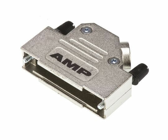 TE　Connectivity D-subコネクタ用バックシェル ADK Series シリーズ アングル 25 極 亜鉛 シルバー 1袋（5個入） 5-1478763-3 1袋(5個入)