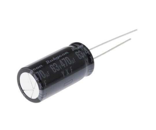 Ruby-con 電解コンデンサ 470μF 63V dc 1箱（1000個入） 63YXF470M12.5X25 1箱(1000個入)