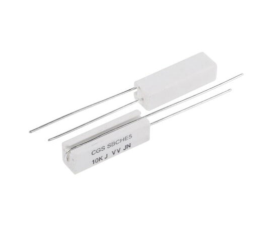 TE　Connectivity セメント抵抗器 SBCHEシリーズ 10kΩ 5W ±5％ 1箱（100個入） SBCHE510KJ 1箱(100個入)