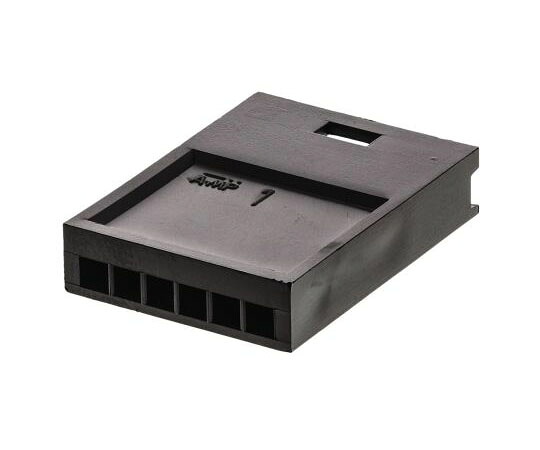 TE　Connectivity コネクタハウジング メス 6極 1列 2.54mm アンプモジュール 1袋（1000個入） 280630 1袋(1000個入)