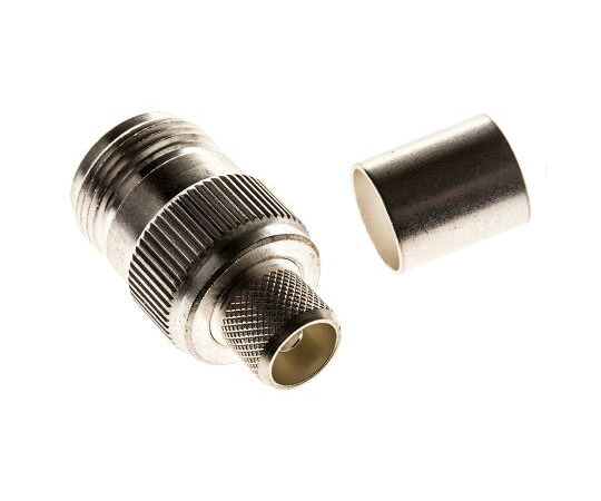 TE　Connectivity Nタイプコネクタ メス コンタクト部：銀めっき 50Ω 1袋（25個入） 1-1337414-0 1袋(25個入)