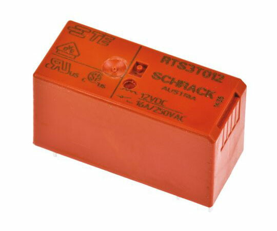 TE　Connectivity リレー 12V dc SPNO 16 A 基板実装 1箱（20個入） RTS3T012 1箱(20個入)