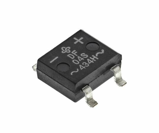 VISHAY 整流用 ブリッジダイオード 単相 1A 400V 4-Pin DF-S 1セット（1500個入） DF04S-E3/77 1セット(1500個入)