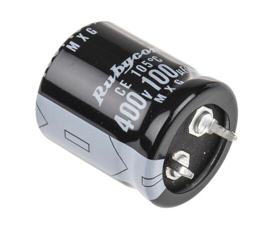 Ruby-con 電解コンデンサ 100μF 400V dc 1箱（200個入） 400MXG100MSN22X25 1箱(200個入)