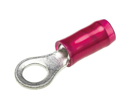 TE　Connectivity 絶縁 丸形圧着端子 PIDGシリーズ 内径：4.34mm スタッド径：M4 赤 22AWG to 16AWG 1袋（100個入） 320554 1袋(100個入)