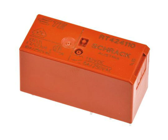 TE　Connectivity リレー 110V dc 2c接点 8 A 基板実装 1箱（20個入） RT424110 1箱(20個入)