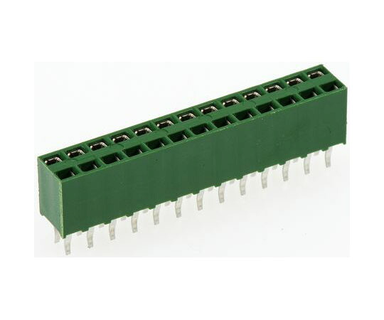 TE　Connectivity 基板接続用ソケット AMPMODU HV100 シリーズ 2.54mm 26 極 2 列 ストレート 1箱（56個入） 1-215307-3 1箱(56個入)