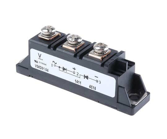 VISHAY 整流ダイオード　シリーズ　100A　400V　パネルマウント　3-Pin　TO-240AA VS-VSKD91/04 1個