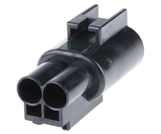 TE　Connectivity 自動車用コネクタ .187 Seriesシリーズ 2極 メス 黒 ケーブルマウント 1袋（50個入） 176143-2 1袋(50個入)