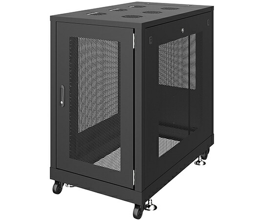 【大型直送商品】サンワサプライ 19インチサーバーラック メッシュパネル仕様 18U CP-SVN1810MBKN 1台