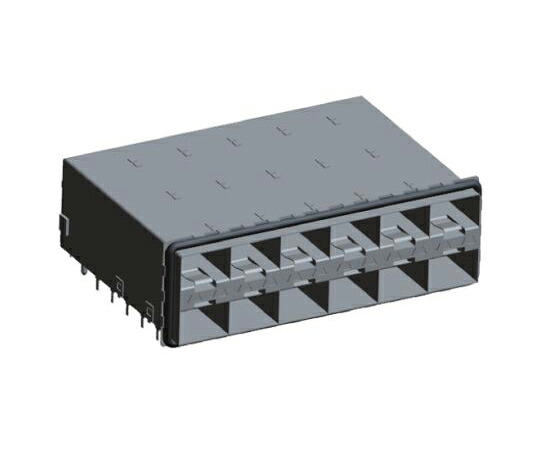 TE　Connectivity SFP+ ケージ・アセンブリ SFP+シリーズ 20極 オス ストレート 2 x 6ポート 1セット（9個入） 2007567-5 1セット(9個入) 122,850円