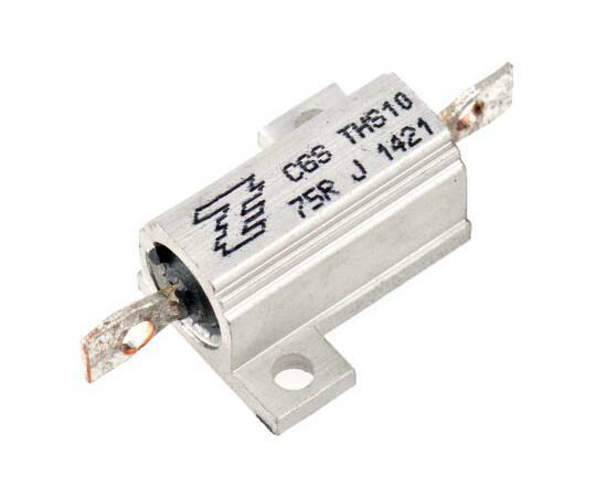 TE　Connectivity 大電力用 メタルクラッド抵抗器 10W 75Ω ±5％ 1箱（100個入） THS1075RJ 1箱(100個入)