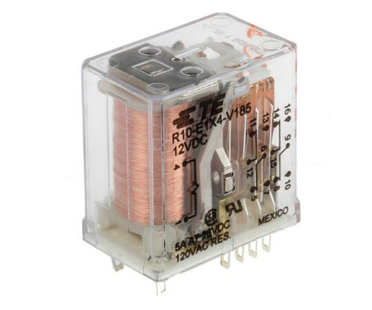 TE Connectivity 中継ぎ 12V dc  4c接合点 5 A 繋ぎはたご屋 R10 R10-E1X4-V185 1個 医薬品・コンタクト・介護-治療機器-その他