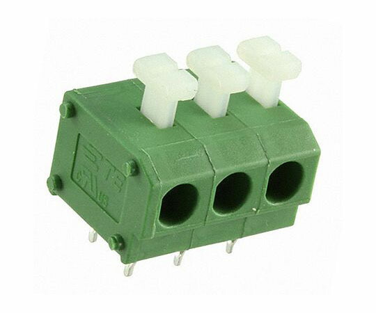 TE Connectivity 基板用端子台  5粍投球   1列  3極  緑 1箱（588個入） 1-2834018-3 1箱(588個入) 治療機器-その他-医薬品・コンタクト・介護
