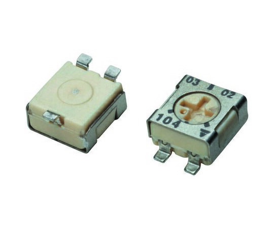 VISHAY 半固定抵抗器 200kΩ 0.2W 上面調整 1 表面実装 1セット（500個入） TS53YL204MR10 1セット(500個入)