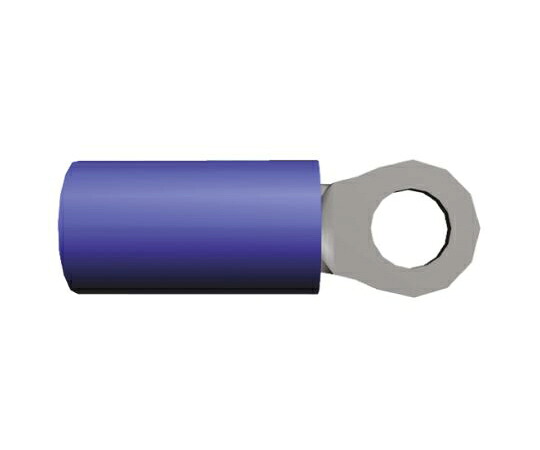 TE Connectivity 絶縁 丸形圧着端子 プラスティグリップ スタッド径：M4 青 16AWG to 14AWG 1袋（100個入） 342143-1 1袋(100個入)