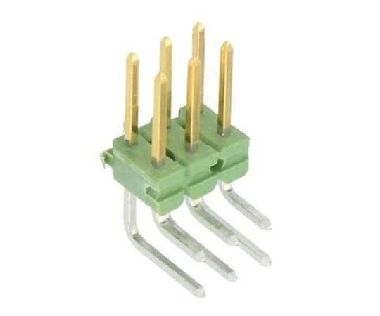 TE Connectivity ピンヘッダ アンプモジュール 6極 2.54mm 2列 ライトアングル 1箱（500個入） 825457-3 1箱(500個入)