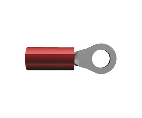 TE　Connectivity 絶縁 丸形圧着端子 PIDGシリーズ スタッド径：M2.5 赤 22AWG to 16AWG 1袋（50個入） 52273-1 1袋(50個入) 5,204円