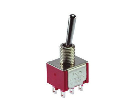 TE Connectivity トグルスイッチ （On）-On 双極双投（DPDT） PCB 5 A @ 28 V dc 1袋（100個入） 3-1825138-8 1袋(100個入)