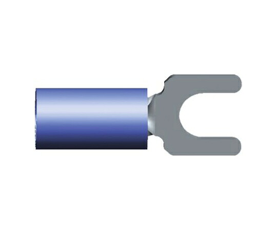 TE Connectivity Y形圧着端子 スタッドサイズ M2.5 青 1 → 2.6mm2 16AWG to 14AWG 1箱（100個入） 130526 1箱(100個入)