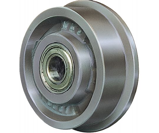 永瀬工場 ボールベアリング入片ツバ車輪 LD100-S45C 1個