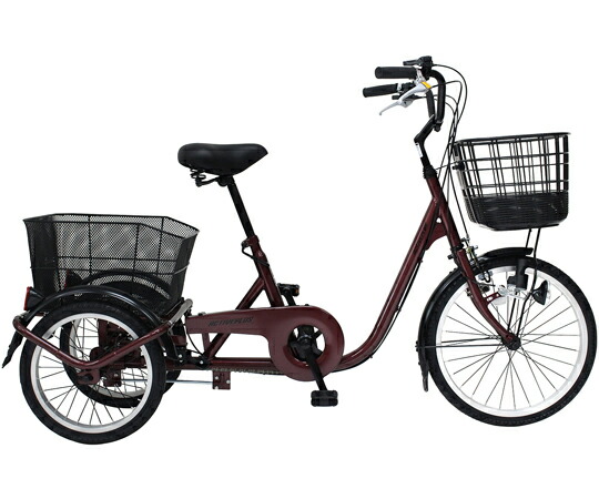 ミムゴ ACTIVEPLUS ノーパンク三輪自転車L ワインレッド MG-TRE20APNL 1台