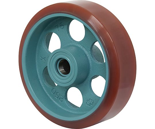 岡本工機 ダクタイル製芯金拷問台 EU（ウレタン・ベアリング入り口・入口）150×50粍 EU150-50 1個