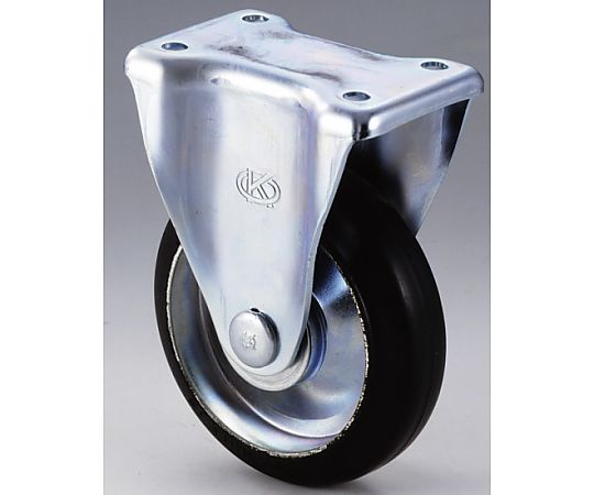 岡本工機 鋼板製キャスター 据えつける（K）金具付 250粍 FUK250 1個
