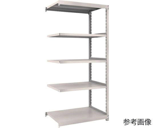 トラスコ中山 スチールラック M2型軽中量棚 860×880×H1800 5段 連結 M2-6395B 1セット