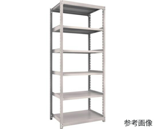 トラスコ中山 スチールラック M2型軽中量棚 860×880×H2100 6段 単体 M2-7396 1セット